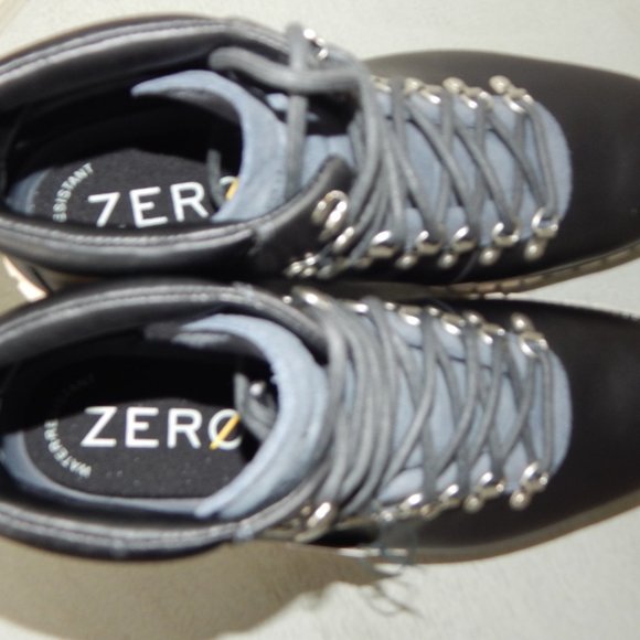 NIB Cole Haan ZEROGRAND Waterproof Hiker Boots Black Ivory Outsole Various Sizes - Picture 5 of 7